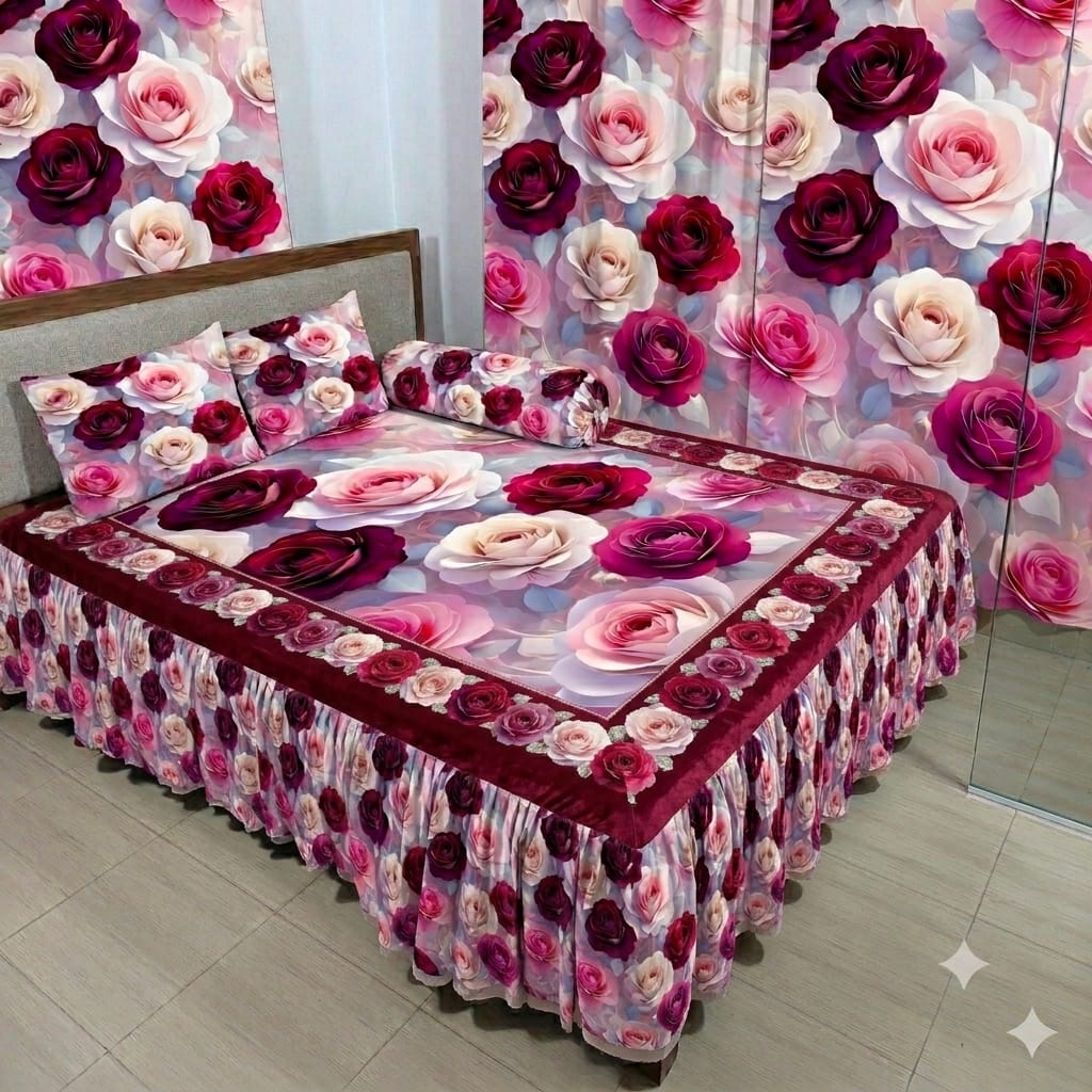 3D প্রিন্টের ওয়াটারপ্রুফ কুচি বেডশীট=101